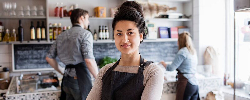Woman in store
