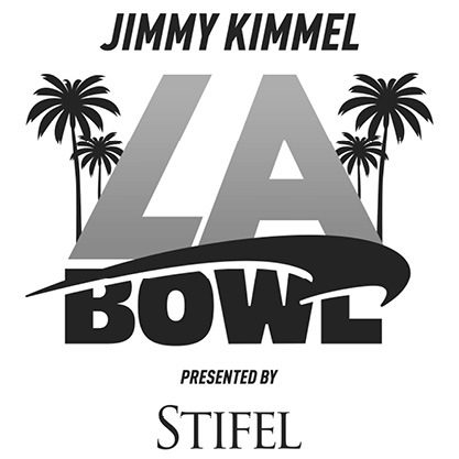 Black and white LA Bowl logo