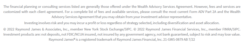 Raymond James disclosure