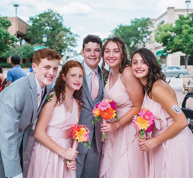 Chris Kerstin's children dressed up in wedding attire