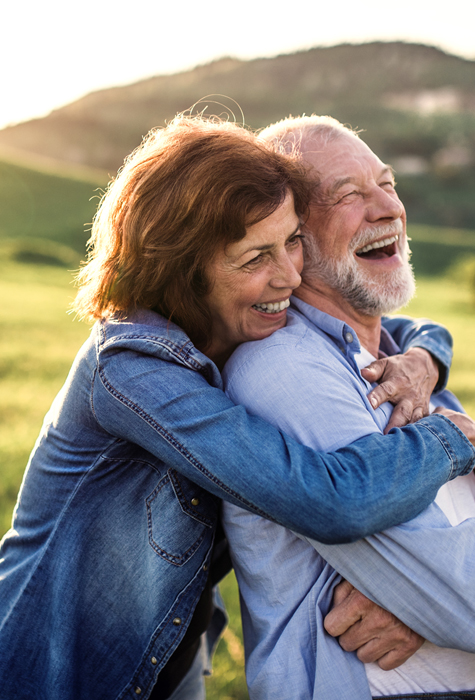 Happy retired couple