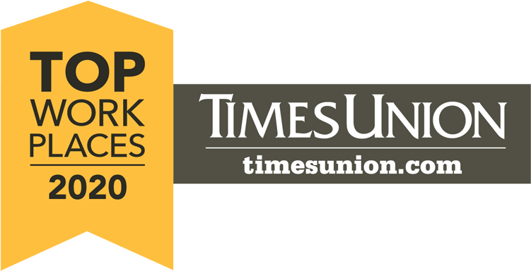 Top work places 2020 award from Times Union