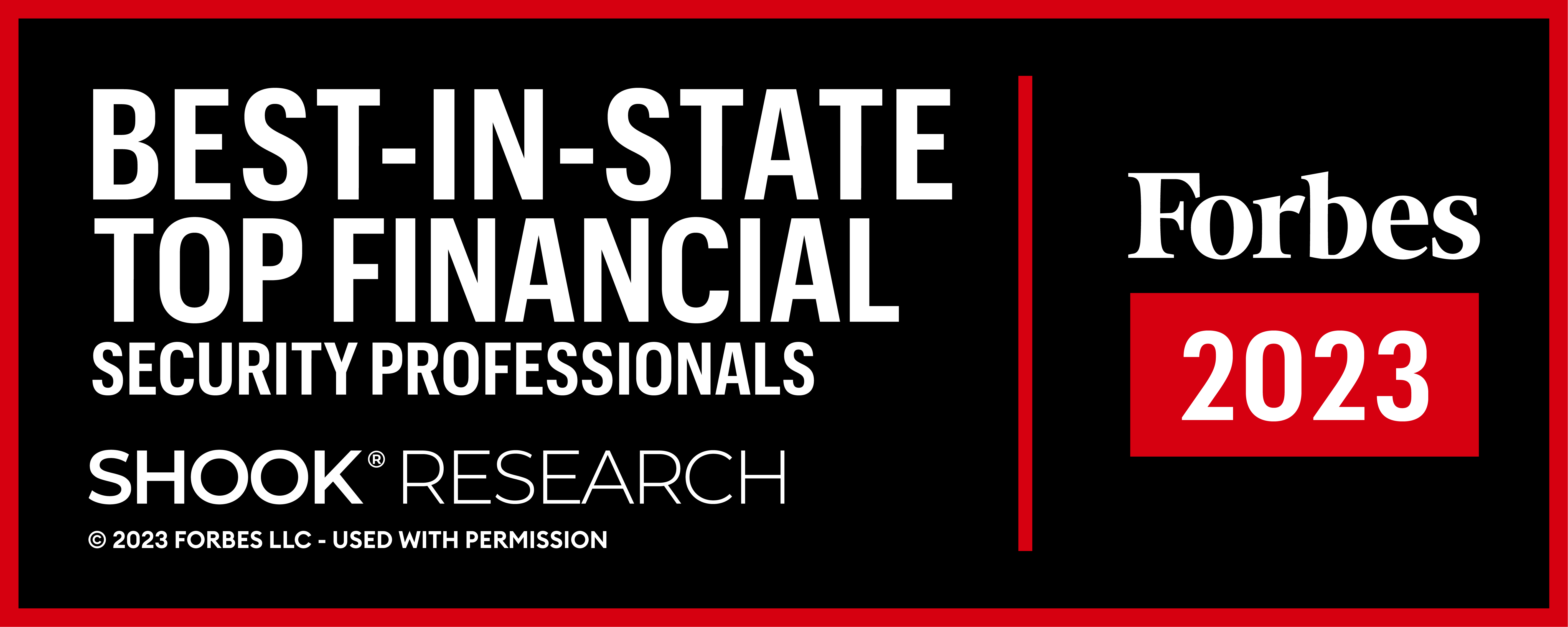 Forbes Best-In-State Top Financial Security Professionals Award 2023