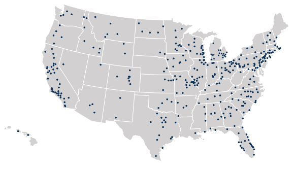 Map of U.S. Stifel Branch Offices