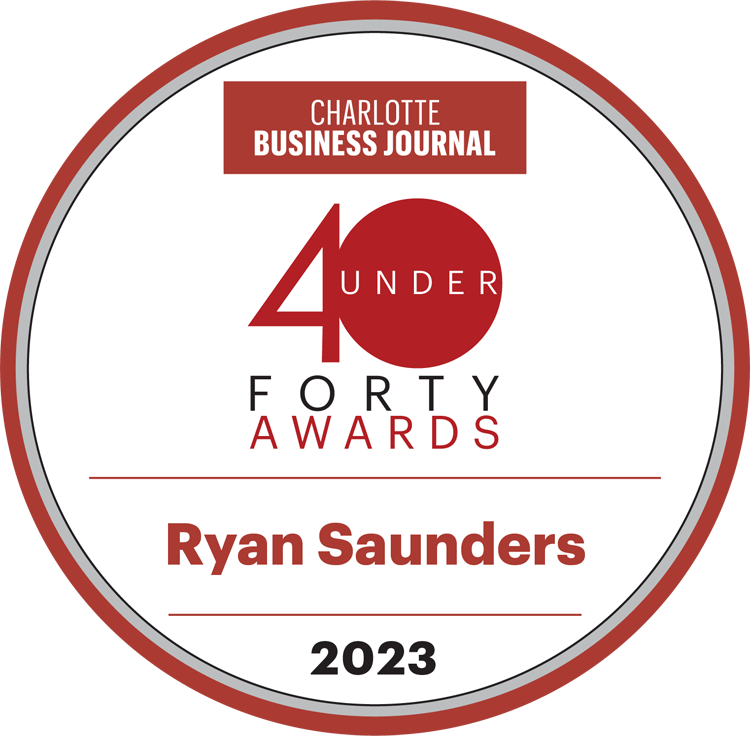 Charlotte Business Journal Forty Awards Ryan Saunders 2023