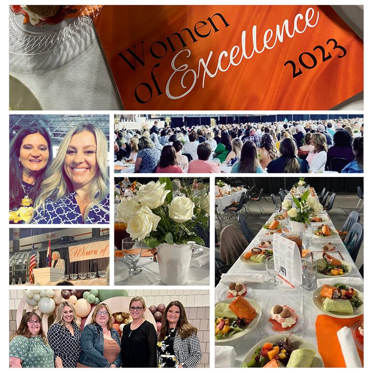 Image collage of Women of Excellence (WOE) 2023 event