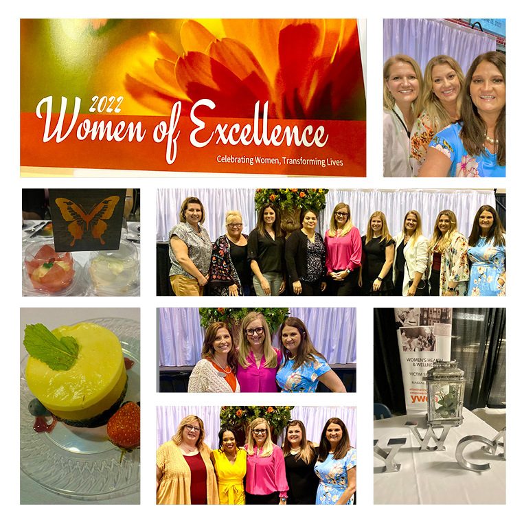 Collage of images from YWCA WOE 2022
