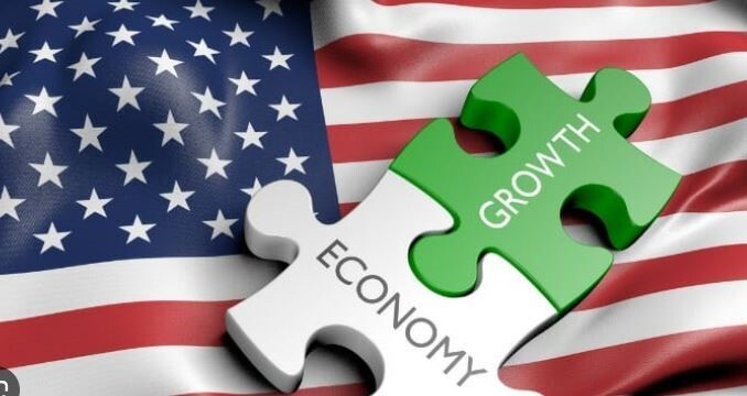 economy growth and the american flag