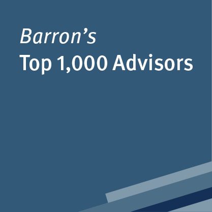 Barron's Top 1,000 Advisors award badge