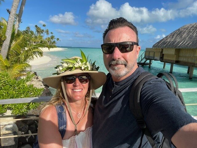 Christina Abney in tropical place