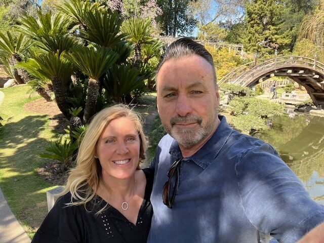 Christina Abney with husband