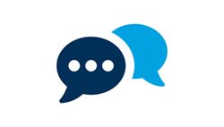 two speech bubbles